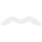 Ekena Millwork Pitch Midway Architectural Grade PVC Gable Pediment, 60"W x 25"H x 1"P (10/12) GPP060X025X100MID - alternate 5